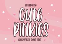 Cute Pinkies Font - Featured Image