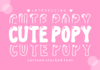 Cute Popy Font - Featured Image