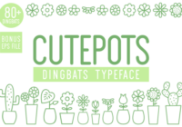 Cute Pots Font - Featured Image