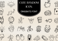 Cute Random Icons Font - Featured Image