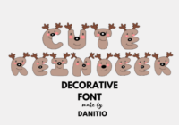 Cute Reindeer Font - Featured Image