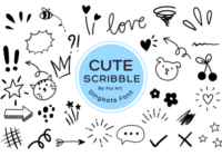 Cute Scribble Doodle Font - Featured Image