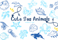 Cute Sea Animals Font - Featured Image
