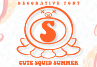 Cute Squid Summer Font - Featured Image