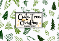 Cute Tree Christmas Font - Featured Image