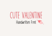 Cute Valentine Font - Featured Image