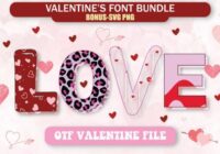 Cute Valentine's Bundle Font - Featured Image