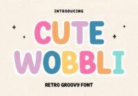 Cute Wobbli Font - Featured Image
