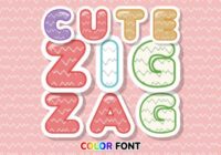 Cute Zigzag Font - Featured Image