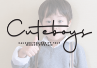Cuteboys Font - Featured Image