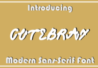 Cutebray Font - Featured Image
