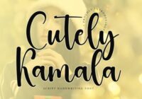 Cutely Kamala Font - Featured Image