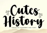 Cutes History Font - Featured Image