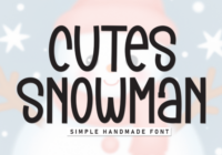 Cutes Snowman Font - Featured Image