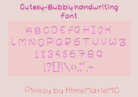 Cutesy Bubbly Font - Featured Image