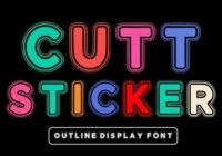 Cutt Sticker Font - Featured Image