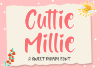 Cuttie Millie Font - Featured Image