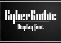 Cyber Gothic Font - Featured Image