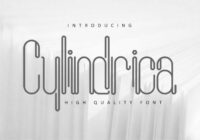 Cylindrica Font - Featured Image