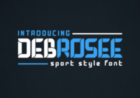 DEBROSEE Font - Featured Image