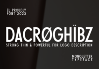 Dacroghibz Font - Featured Image