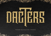 Dacters Font - Featured Image