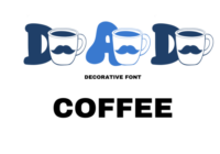 Dad Coffee Font - Featured Image