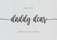 Daddy Dear Font - Featured Image