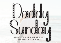 Daddy Sunday Font - Featured Image