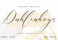 Dahliakeys Font - Featured Image