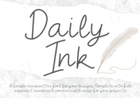 Daily Ink Font - Featured Image