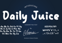Daily Juice Font - Featured Image