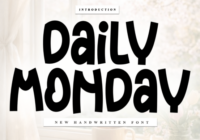 Daily Monday Font - Featured Image