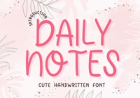 Daily Notes Font - Featured Image