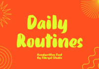 Daily Routines Font - Featured Image