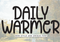 Daily Warmer Font - Featured Image