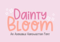 Dainty Bloom Font - Featured Image