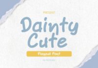 Dainty Cute Font - Featured Image