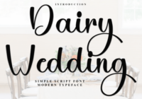 Dairy Wedding Font - Featured Image