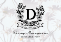 Daisy Monogram Font - Featured Image