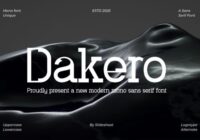 Dakero Font - Featured Image