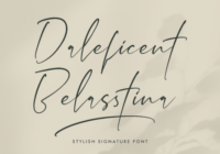 Daleficent Belasstina Font - Featured Image