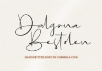 Dalgona Bestolen Font - Featured Image