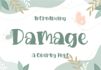 Damage Font - Featured Image
