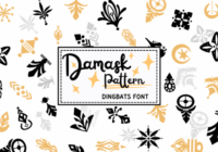Damask Pattern Font - Featured Image