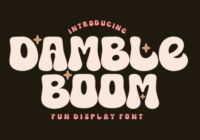 Damble Boom Font - Featured Image