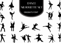 Dance Silhouette Set Font - Featured Image