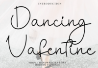 Dancing Valentine Font - Featured Image