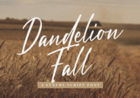 Dandelion Fall Font - Featured Image