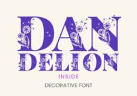 Dandelion Inside Font - Featured Image